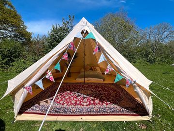 Entrance to the luxury tent