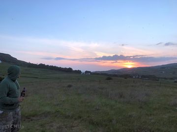 Sunset in midsummer