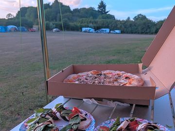 Wood fired pizzas