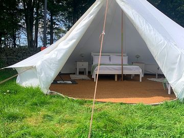 View from outside tent