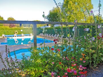 Heated swimming pool