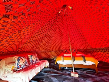 Bell tent interiors