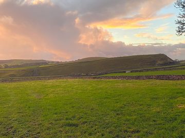 Evening sky over cressbrook dale