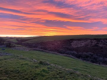 Stunning winter sunrise