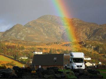 Pot of gold at the end of the rainbow