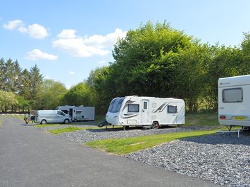 Fully-serviced hardstanding touring pitch