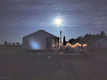 Beautiful moonlit night with no light pollution