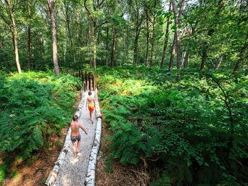 Educatief bos, aangrenzend aan kampeerveld de fliert