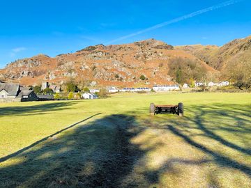 Looking up to the village