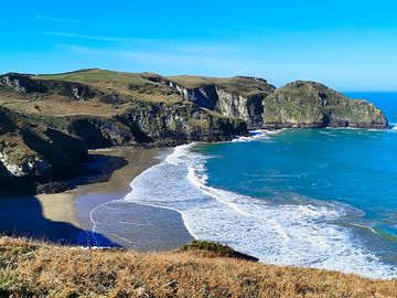 Bossiney cove, quiet beach with access by footpath a mile from campsite
