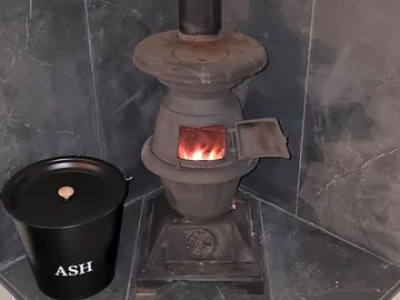 Woodburner to keep everyone cosy