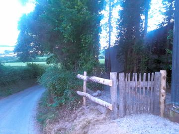 Entrance to the paddock