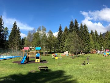 The playground, just outside the site