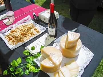 Cheese and wine