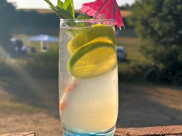 Cocktails available from the double daiquiri cocktail bus