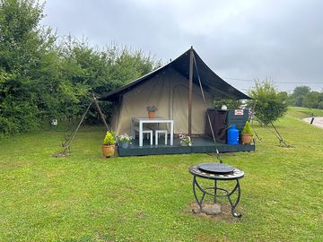 Safari tent exterior