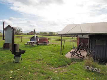 Safari tent exterior