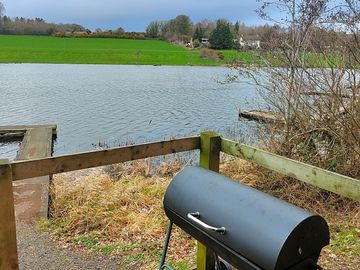 Lakeside barbecue area