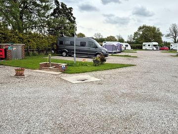 Another view from the entrance featuring the elsan point and motorhome emptying point