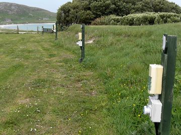 Electric pitches with sea views