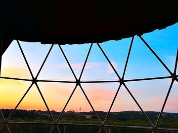 Sunset views from the dome
