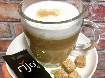Fresh bean coffee in the on-site café