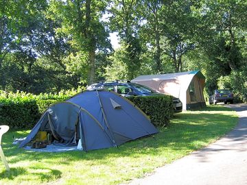 Spacious grass pitches