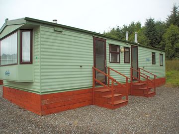 Static caravan exterior