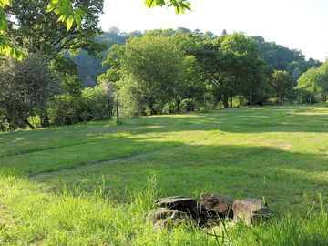 Grass pitches with firepits