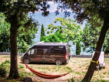 Camper pitch sea view