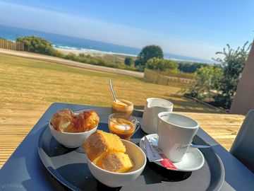 Food and drink with sea views