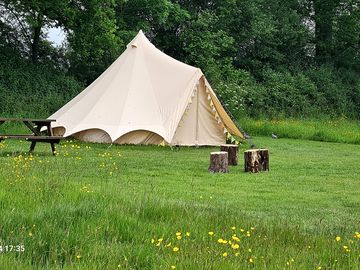 Bell tent glamping