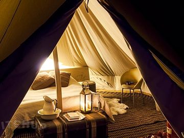 Bell tent interior
