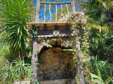 The green man grotto in the garden