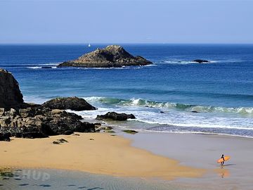 Guidel beach, 45 minutes' drive from site