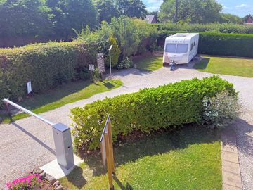Sunnyside touring caravan park main entrance barrier