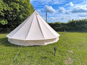 Bell tent outside
