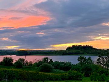 Stunning sunset over rutland water