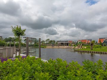 Swimming lake and play area