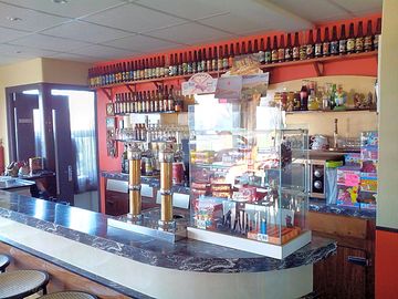 Bar with local beers and snacks