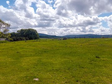Views over the southern uplands in the distance