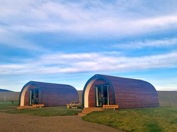 Herdwick and cheviot glamping cabins