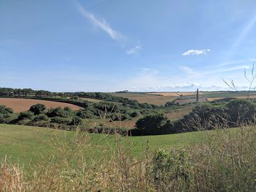 View across the site
