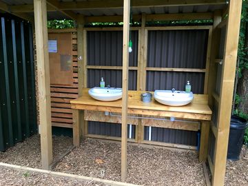 Hand wash area