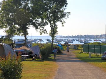 View of the pitches, just a few metres from the beach
