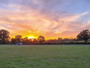 Visitor image. Sunset over field 2.