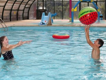 Games in the indoor swimming pool