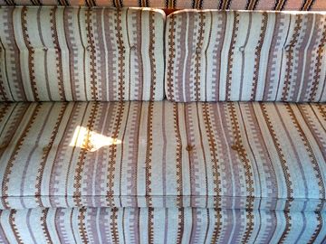 Sofa pulls out into a double bed