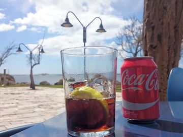 Terrace bar with sea views