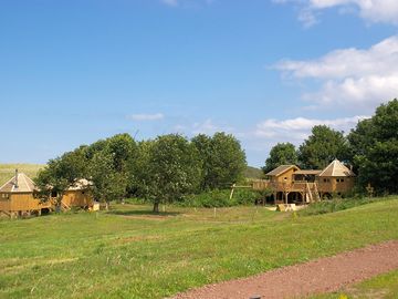 View of the lodges